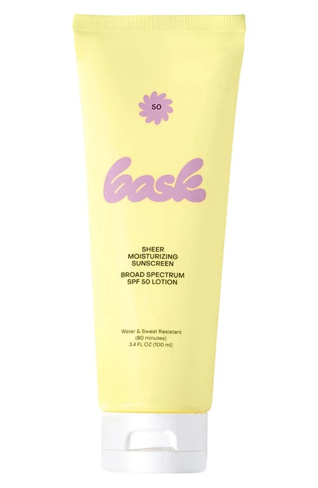 Bask Sheer Moisturizing Sunscreen Broad Spectrum SPF Lotion at Nordstrom