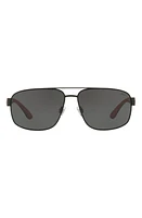 Polo Ralph Lauren 58mm Aviator Sunglasses in Black at Nordstrom