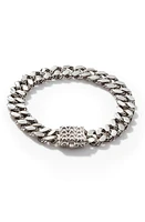 John Hardy Curb Chain Bracelet in Silver at Nordstrom, Size Medium