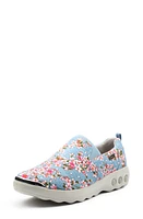 Therafit Selena Slip-On Sneaker Blue Floral Fabric at Nordstrom,