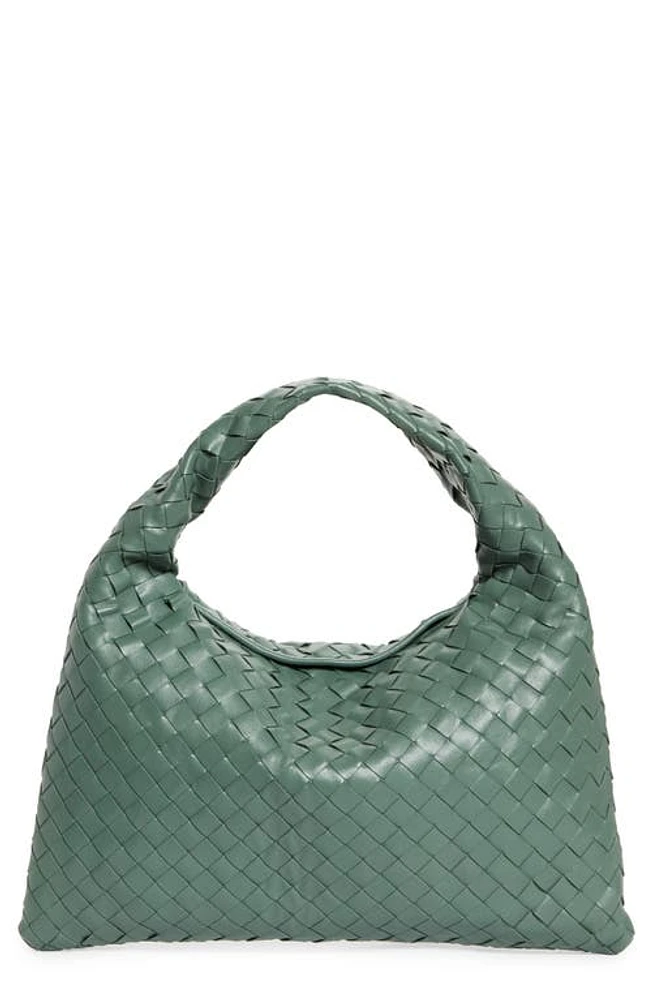 Bottega Veneta Small Hop Hobo Bag in Aloe/Brass at Nordstrom