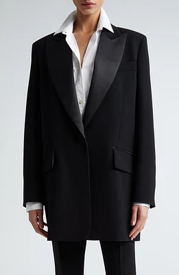 Max Mara Dyser Oversize Dinner Jacket Black at Nordstrom,