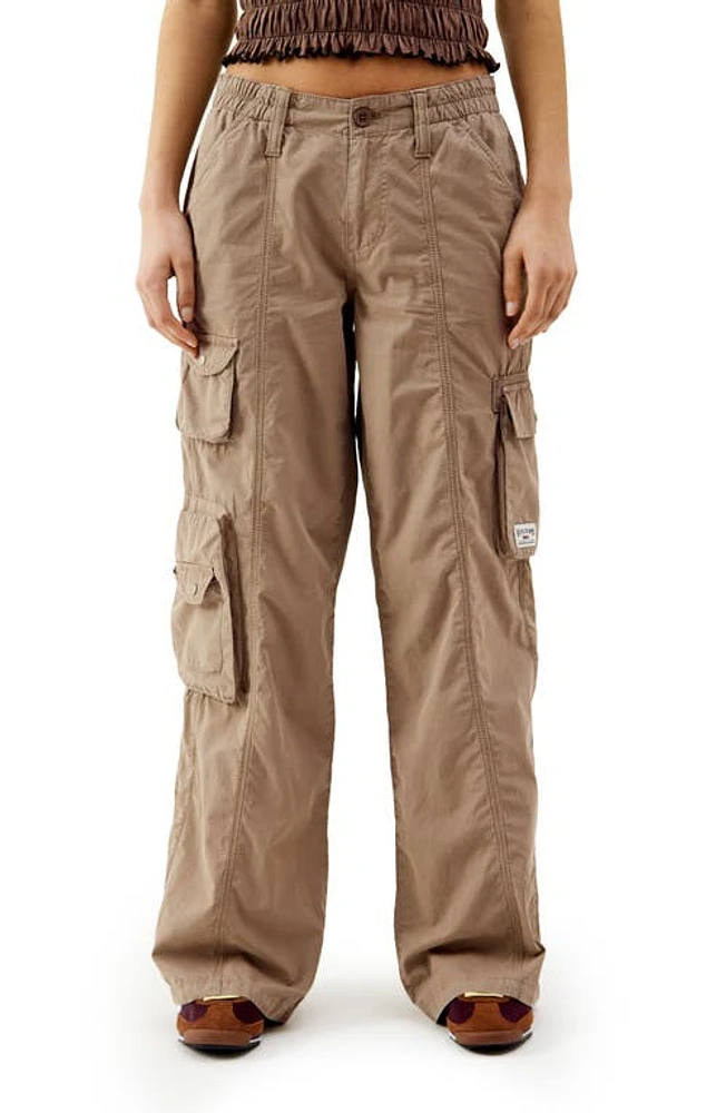 BDG Urban Outfitters Y2K Low Rise Cargo Pants Light Brown at Nordstrom,