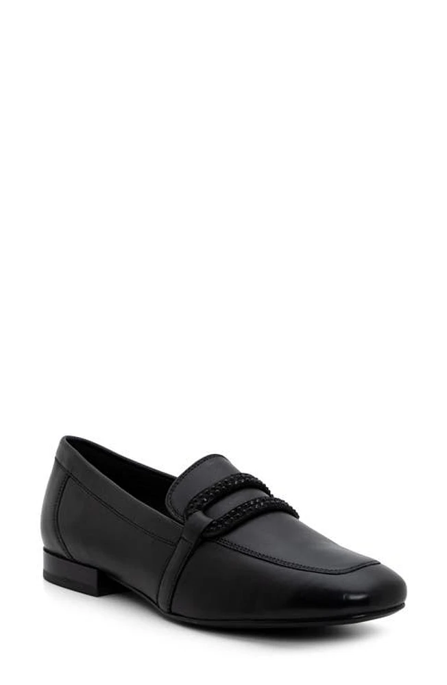 ara Lynda Rhinestone Loafer Black at Nordstrom,