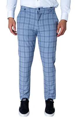 Maceoo Plaid Slim Fit Pants Grey at Nordstrom, X 32