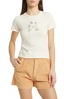 GOLDEN HOUR Flowers of Italy Cotton Graphic T-Shirt in Washed Marshmallow at Nordstrom, Size X-Small