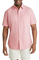 Johnny Bigg Cuba Textured Short Sleeve Button-Up Shirt Seashell at Nordstrom,