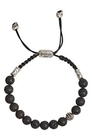 John Varvatos Men's Beaded Slider Bracelet in Silver at Nordstrom