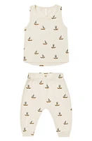 Rylee + Cru Tank Top & Slouchy Jersey Pants Set Sailboats at Nordstrom,