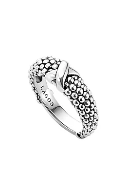 LAGOS Signature Caviar Ring in Silver at Nordstrom