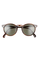 Oliver Peoples 50mm Gregory Peck Polarized Sunglasses in Dark Tortoise at Nordstrom