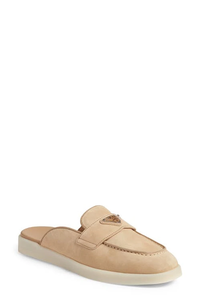 Prada Saint Tropez Loafer Mule in Ecru at Nordstrom, Size 6Us