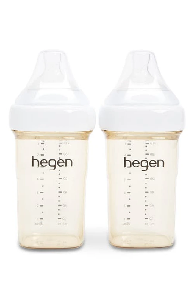 HEGEN PCTO 2-Pack 8 oz. Feeding Bottles in White at Nordstrom, Size 3 M