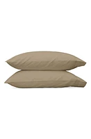 Matouk Nocturne 600 Thread Count Set of 2 Pillowcases in Khaki at Nordstrom