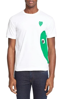 Comme des Garçons PLAY Graphic Tee in White at Nordstrom, Size Medium