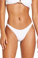 Vitamin A California Ribbed Bikini Bottoms White Eco Rib at Nordstrom,