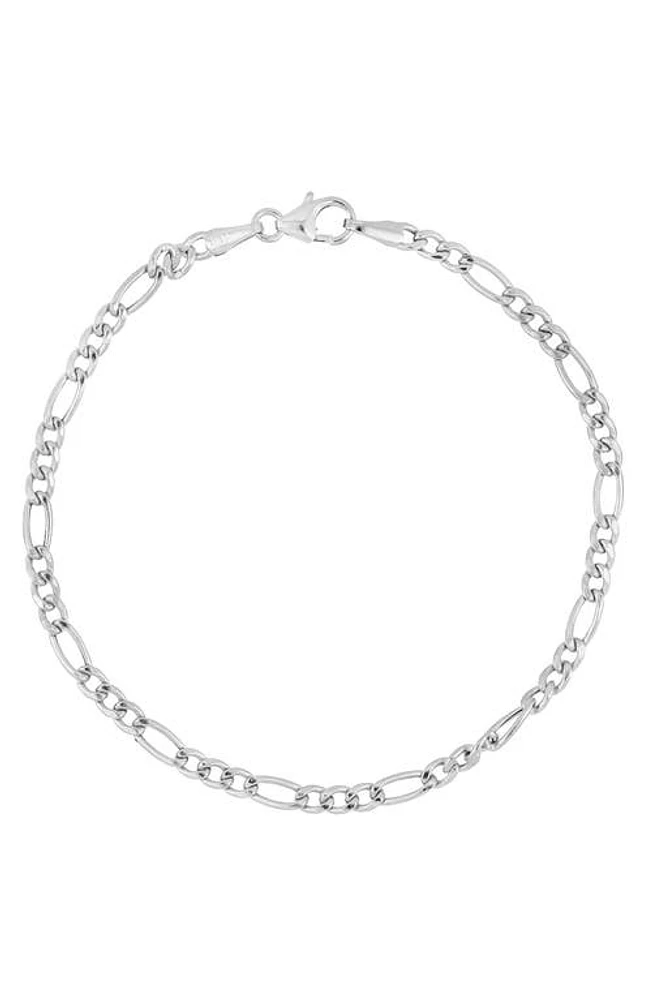 Bony Levy Figaro 14K Gold Chain Bracelet in 14K White Gold at Nordstrom, Size 7