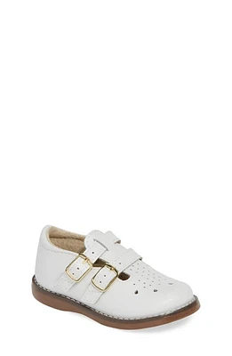 Footmates Danielle Double Strap Shoe White at Nordstrom, M