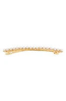 Tasha Long Pearl Barrette in Gold Pearl at Nordstrom