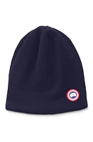 Canada Goose Standard Wool Blend Beanie in Navy Heather at Nordstrom