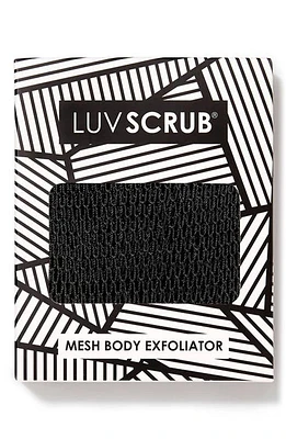 LUV SCRUB Mesh Body Exfoliator in Midnight at Nordstrom