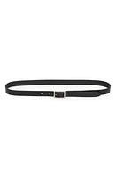 Saint Laurent Embellished Leather Belt Nero/Crystal at Nordstrom,