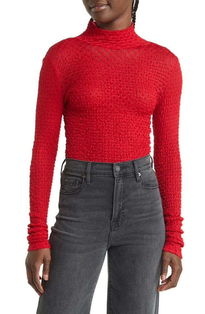 FRAME Mesh Turtleneck at Nordstrom,