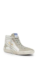 Golden Goose Slide High Top Sneaker White/Ice at Nordstrom