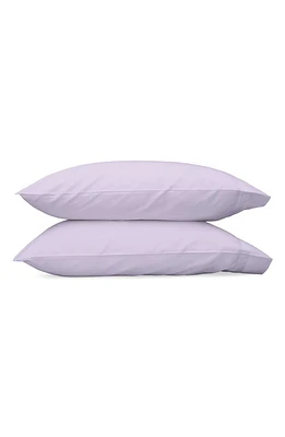 Matouk Nocturne 600 Thread Count Set of 2 Pillowcases in Violet at Nordstrom, Size King