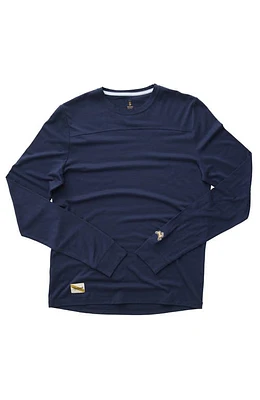 Tracksmith Men's Harrier Long Sleeve Navy at Nordstrom,