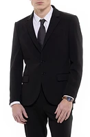 D. RT Thompson Wrinkle Resistant Two-Button Blazer Black at Nordstrom,