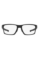 Oakley Litebeam 55mm Square Optical Glasses in Black at Nordstrom