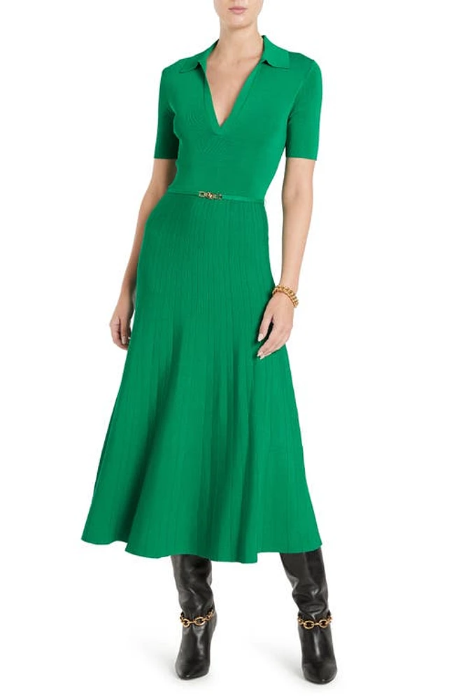 Rebecca Vallance Addie Short Sleeve Sweater Dress in Golf Green at Nordstrom, Size Small