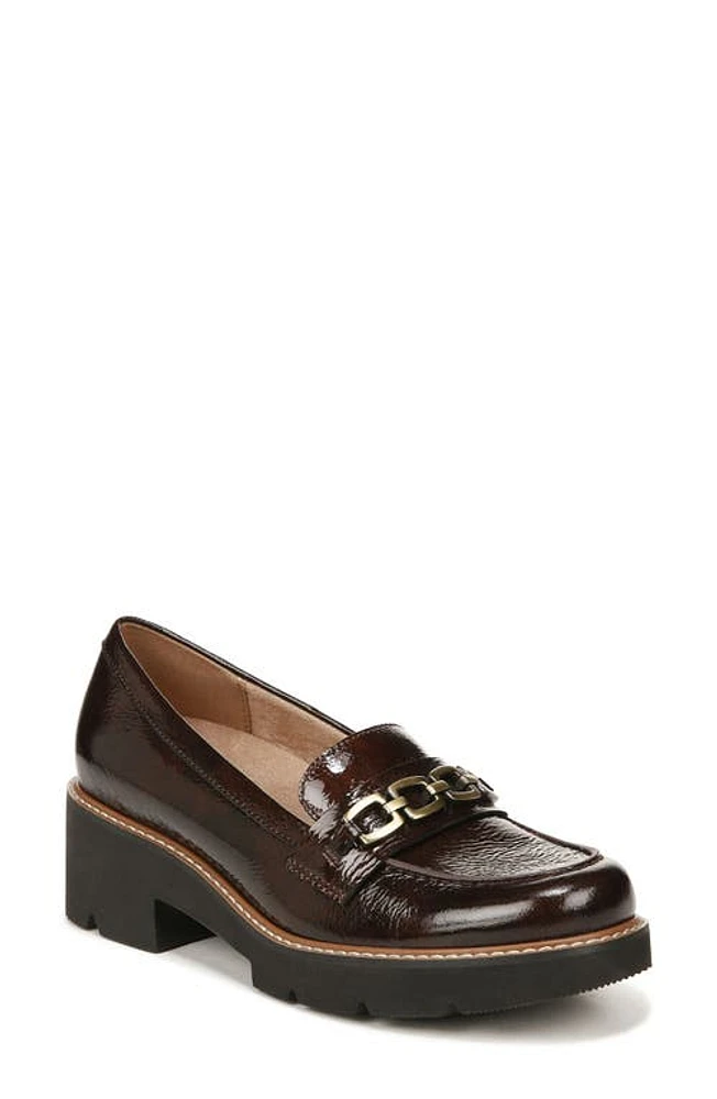 Naturalizer Diedre Lug Platform Loafer in Cinnamon Brown Leather at Nordstrom, Size 9