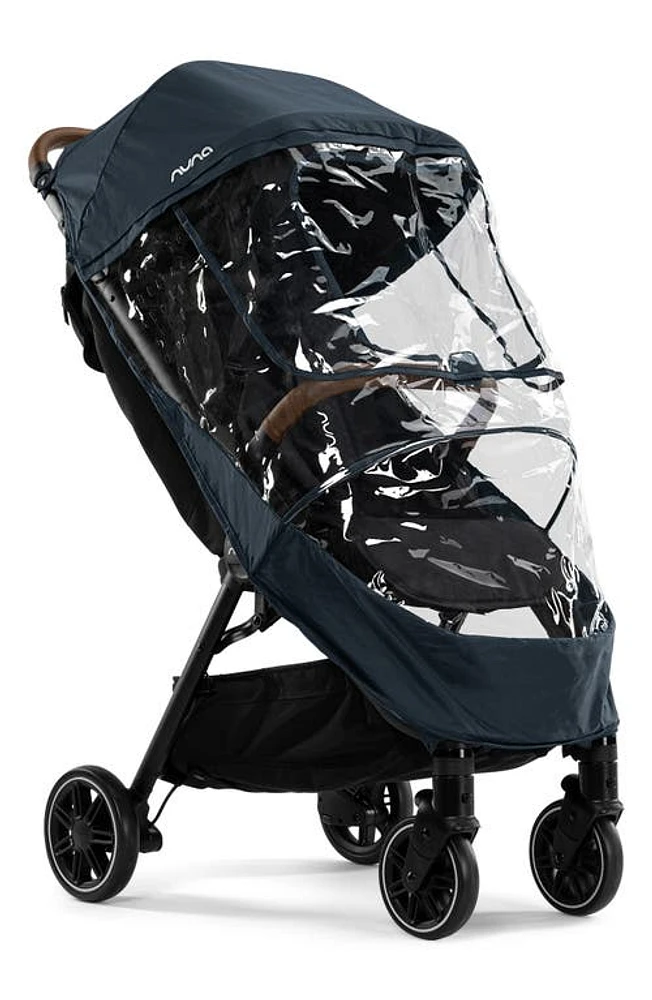 Nuna TRVL Stroller Rain Cover in Blue/Clear at Nordstrom