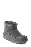 Manitobah Reflections Genuine Shearling Water Resistant Bootie Charcoal at Nordstrom,