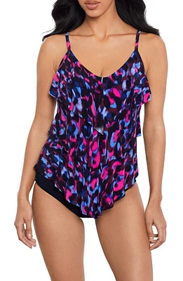 Magicsuit Cherry Bomb Rita Tankini Top Black/Blue Multi at Nordstrom,