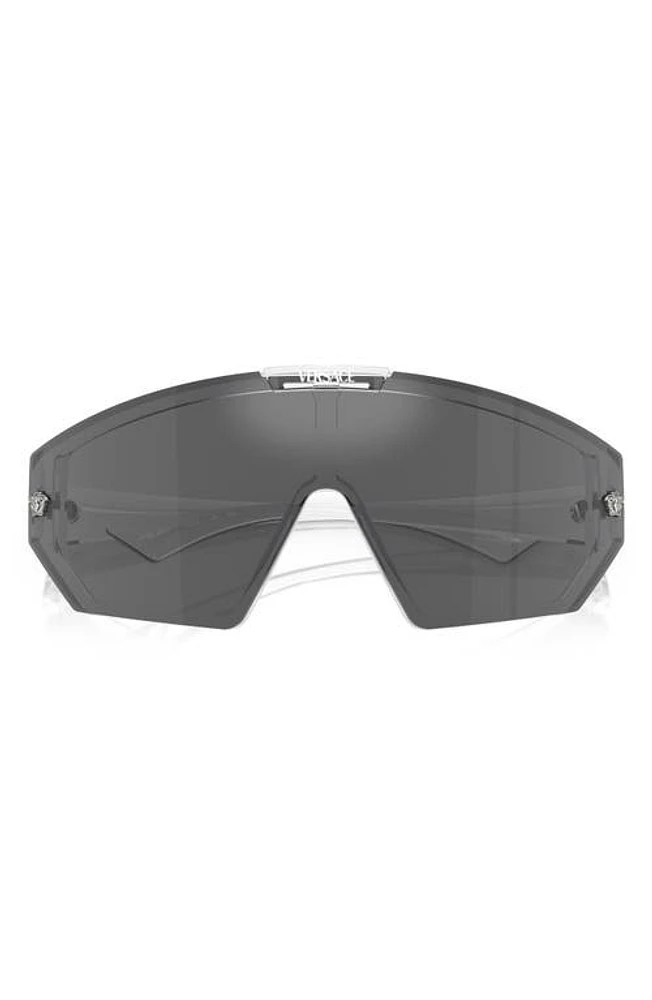 Versace Medusa Horizon Shield Sunglasses in Crystal at Nordstrom