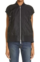 Sacai Twill Knit Nylon Vest at Nordstrom,