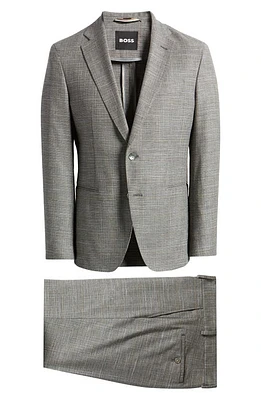 BOSS Huge Wool Blend Suit Silver at Nordstrom,