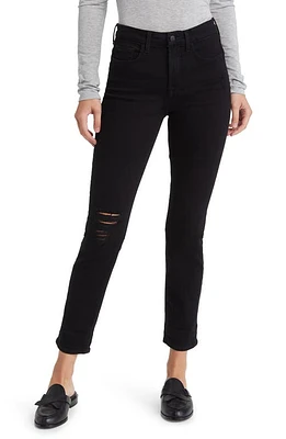 JEN7 by 7 For All Mankind Slim Fit Boyfriend Jeans Blkdestroy at Nordstrom,