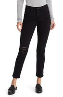 JEN7 by 7 For All Mankind Slim Fit Boyfriend Jeans Blkdestroy at Nordstrom,