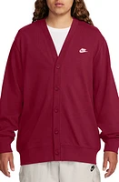 Nike Cotton Fleece Fairway Cardigan at Nordstrom,