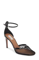 Alaïa Fishnet Ankle Strap Pump Noir at Nordstrom,