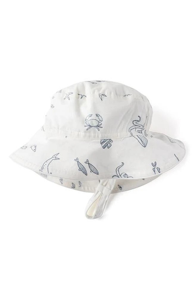 Pehr Life Aquatic Organic Cotton Bucket Hat in Blue at Nordstrom