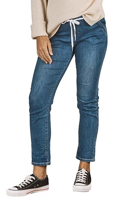 Angel Maternity Amber Under the Bump Ankle Skinny Jeans Blue Denim at Nordstrom,