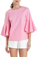 English Factory Bell Sleeve Cotton Top at Nordstrom,