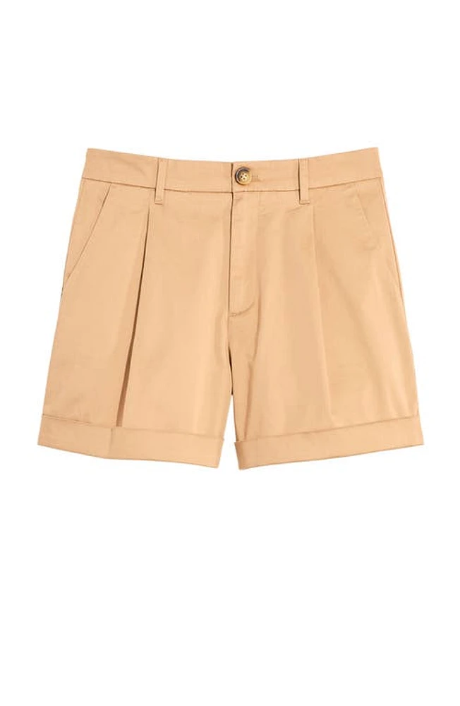 vineyard vines Pleated Cuff Shorts Officer Khaki at Nordstrom,