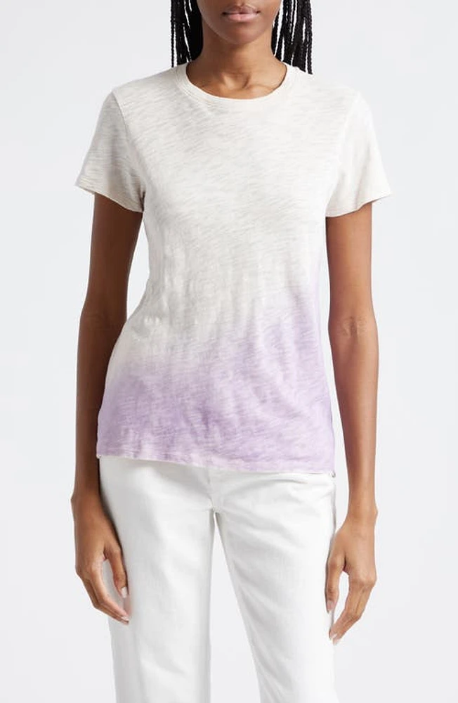 ATM Anthony Thomas Melillo Slub Dip Dye Cotton T-Shirt Tan Combo at Nordstrom,