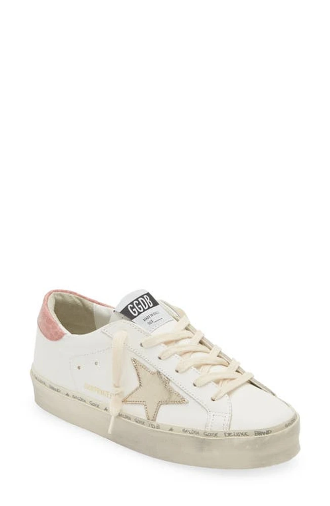 Golden Goose Hi Star Low Top Platform Sneaker White/Platinum at Nordstrom,